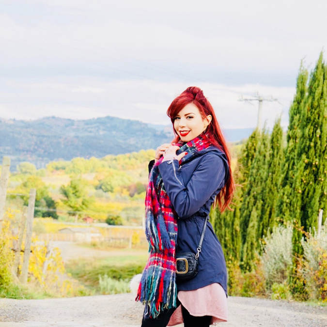 Ludella Hahn in Tuscany